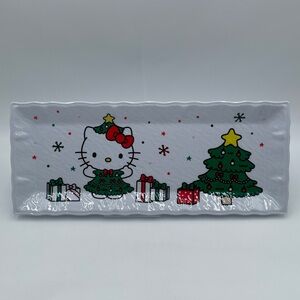 Hello Kitty White Melamine Christmas Platter Holiday Party Decor‎